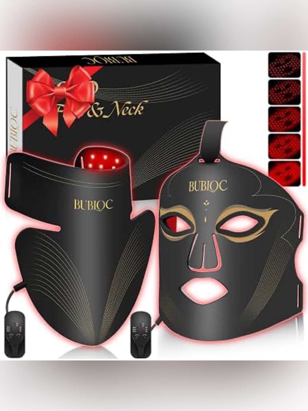 Black LED Face & Neck Therapy System